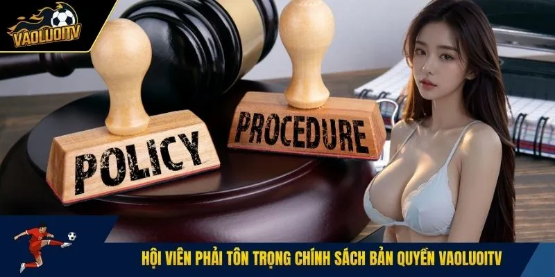 Hội viên phải tôn trọng chính sách bản quyền Vaoluoitv