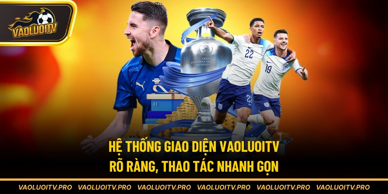 Hệ thống giao diện rõ ràng, thao tác nhanh gọn